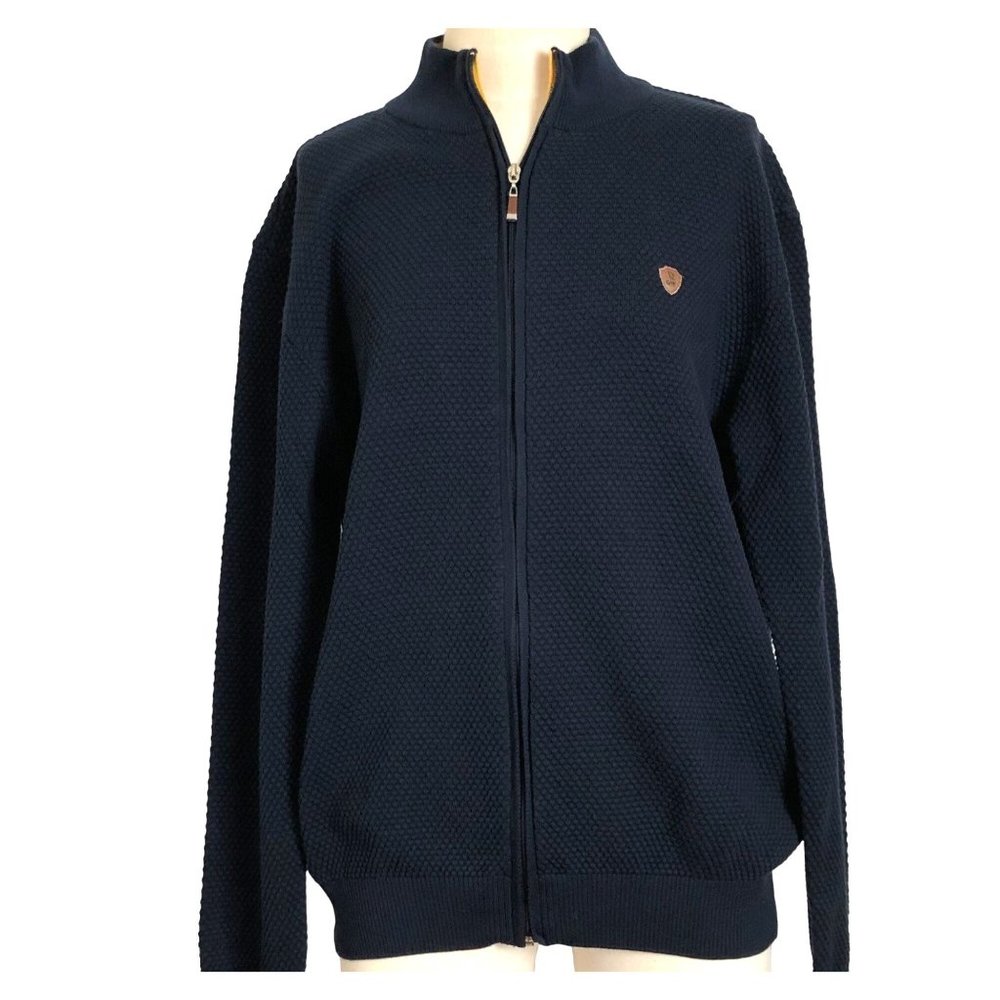Giorgio Di Mare Cable Men’s Zip-up Cardigan Size:XXL